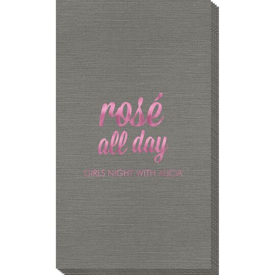 Rosé All Day Bamboo Luxe Guest Towels